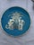 Mid 20th Century Mid 20th Century Asian Champlevé Style Turquoise Enamel & Pierced Metal Elephant Plate - 10" For Sale - Image 5 of 11