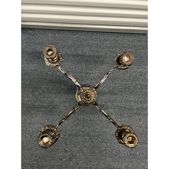 Vintage Victorian Pair of Candelabra For Sale - Image 4 of 11