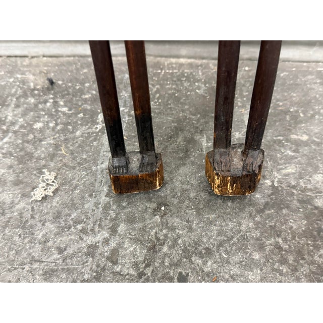 Nyamwezi Beaded Wood Figures, Pair For Sale - Image 12 of 12