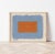 'Storm Cloud' Neutral terracotta and gray-blue abstract print by Emily Keating Snyder Print itself is 24 x 30 in. and...