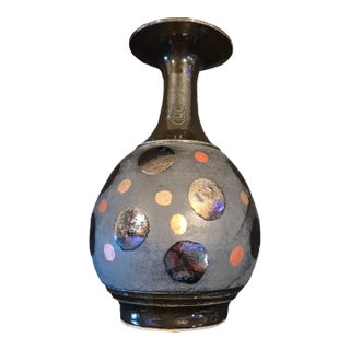 Late 20th Century Studio Art Pottery Vase For Sale