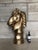 Gold Monumental Papier-Mâché Chess Knight Sculpture For Sale - Image 8 of 8
