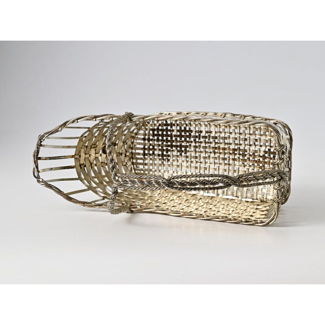 Silver Silver-Plated Wine Basket from Christofle, 1970s For Sale - Image 8 of 13