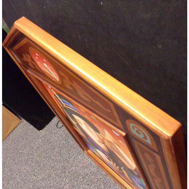 2010s Anton Arkhipov "Bottoms Up" Hand Signed Custom Framed by Artist For Sale - Image 5 of 5