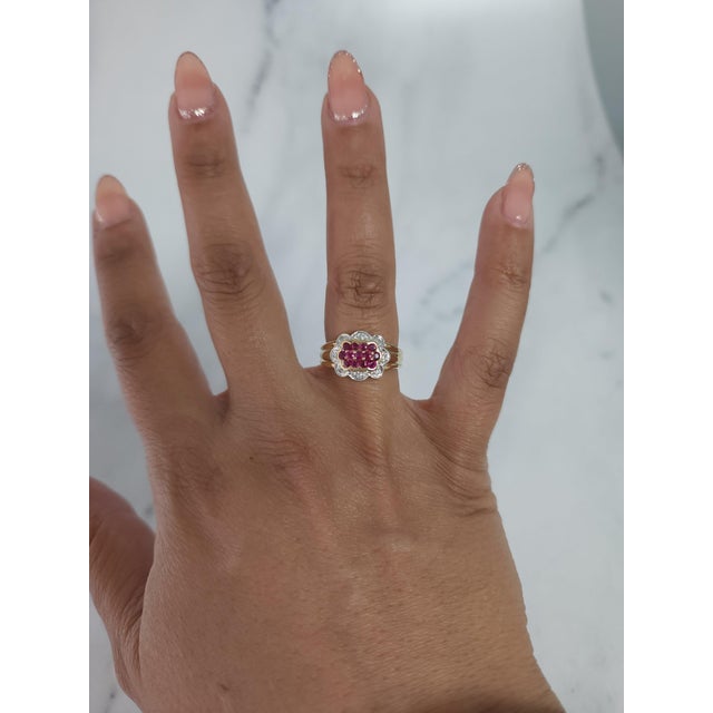 ♥ Product Summary ♥ Main Stone: Ruby & Diamonds Approx. Carat Weight: .70cttw Ruby Carat Weight: .58ct Diamond Carat...