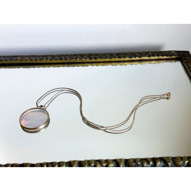 Vintage 1980s Space Age Style Laser Hologram Butterfly Pendant Necklace For Sale - Image 10 of 11