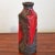 Marei Keramik Black on Red Volcanic Bottle Vase Nr. 4107 For Sale - Image 4 of 10