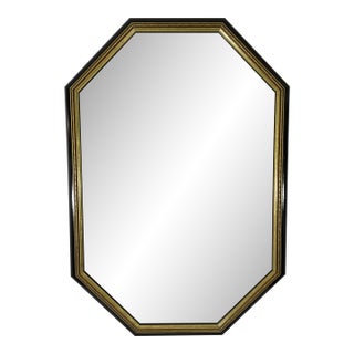 1970s-80s Large Beveled Octagonal Wall Mirror, Edward Art Products For Sale