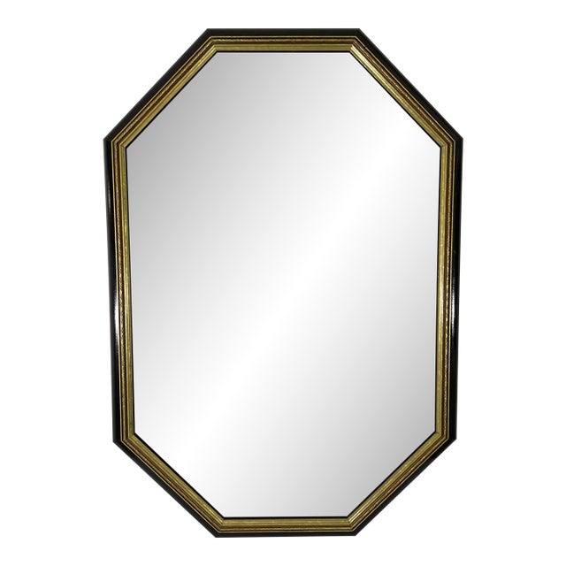 1970s-80s Large Beveled Octagonal Wall Mirror, Edward Art Products For Sale