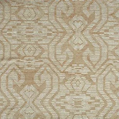 Sample - Schumacher Gilded Fabric in Moonstone For Sale