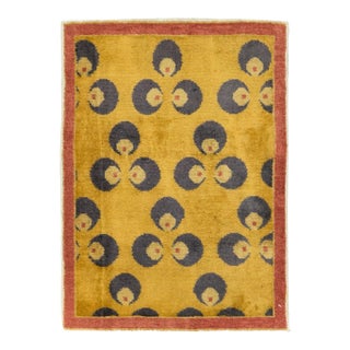 Galerie Shabab Collection Mid-20th Century Turkish Art Deco Throw Rug For Sale