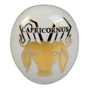 Piero Fornasetti Ceramic Pebble Capricorn Zodiac Paperweight