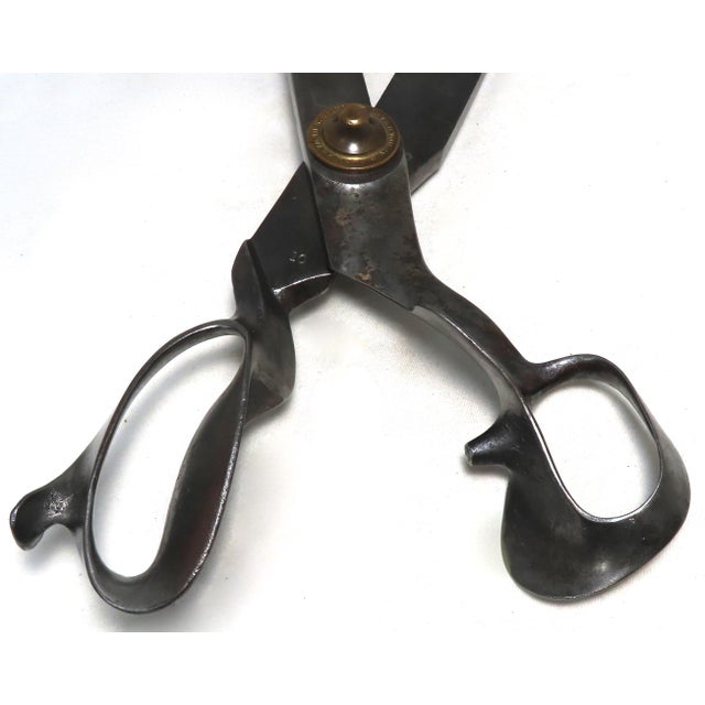 Giant Antique Tailor Scissors by R. Heinisch Newark Inventor Chairish