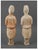 Description: Pair of Tang period terracotta horse grooms from the private collection of Dr. Bron Lipkin, one with much of...