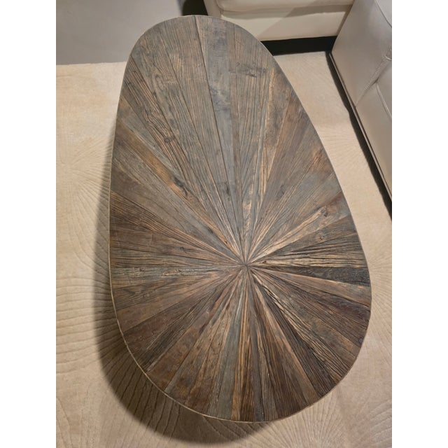 Reclaimed Elm Wood Coffee Table Titled 'Leveni' by Uttermost For Sale In Chicago - Image 6 of 7