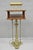 Vintage Victorian Lighted Podium Metal Column Pedestal Base Lectern Book Stand For Sale - Image 16 of 18