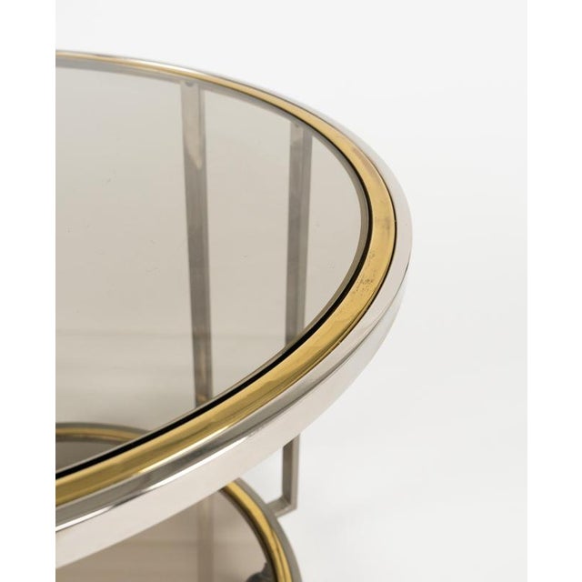 Mid-Century Serving Cart in Brass, Chrome and Glass, Italy, 1970s For Sale - Image 16 of 18