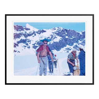 Toni Frissell 'Climbing the Glacier to Zermatt' Archival Pigment Print Framed in Black For Sale