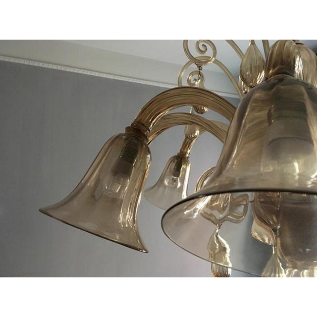 Mid-Century Modern Murano Blown Glass Chandelier, Italy, 1960s For Sale - Image 17 of 18