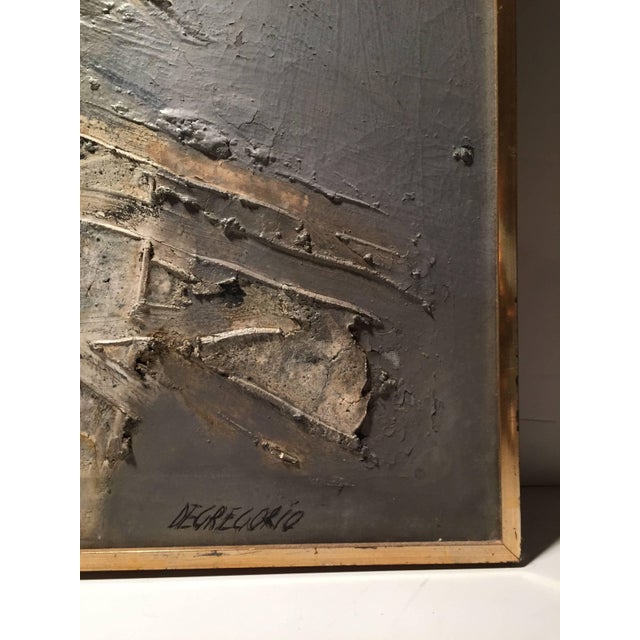 Italian Modern Abstract Expressionist Painting by Giuseppe De Gregorio For Sale In Chicago - Image 6 of 7