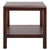 Wood Omara 1 Shelf Side Table in Walnut For Sale - Image 7 of 8