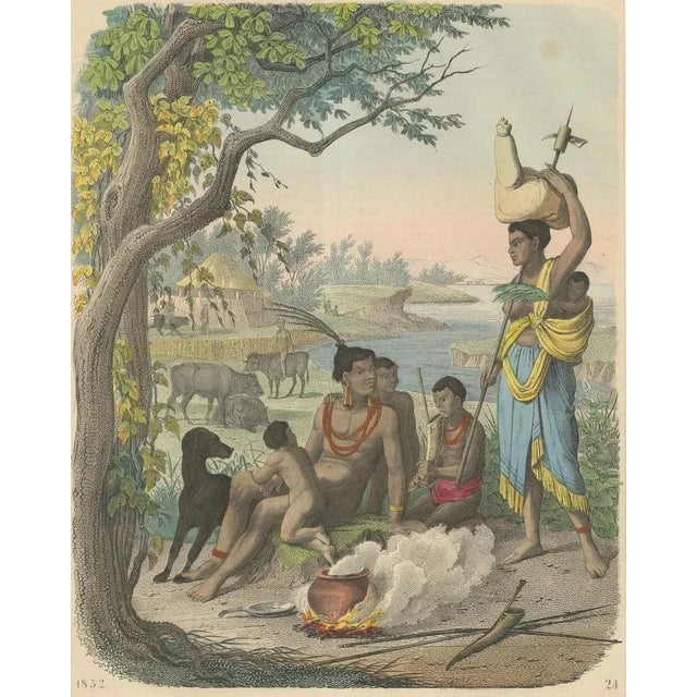 South African Family Gathering, 1856, Lithograph For Sale - Image 3 of 10