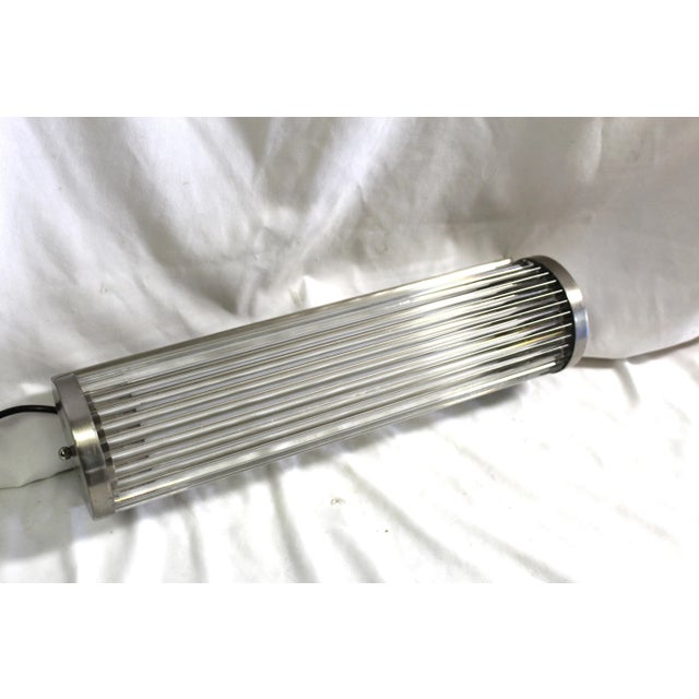 2000s Mid-Century Modern Glass Rods Led Sconce | Chairish