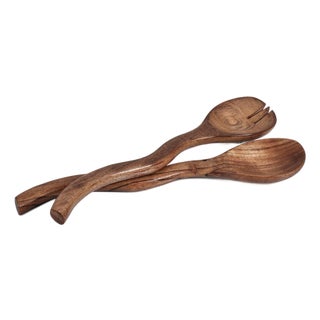 Ramona Mango Wood Curvy Sever set For Sale