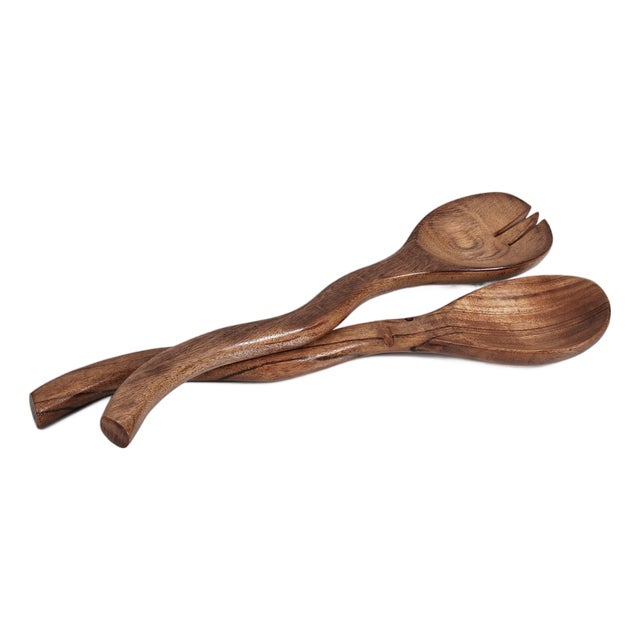 Ramona Mango Wood Curvy Sever set For Sale