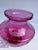 Red Cranberry Red Optic Art Glass Flower Vase Vintage Mid 20th Century by Pilgrim For Sale - Image 8 of 9