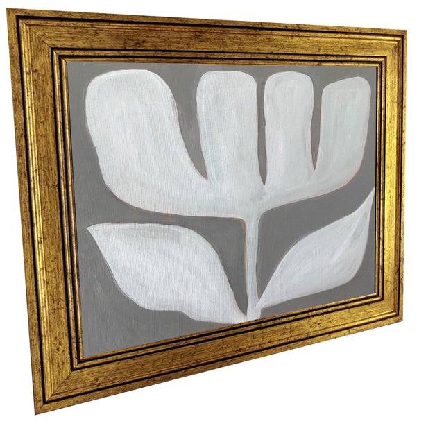 Artist: Tatiana Duperault Medium: Acrylic on canvas Framed Size: 19” W x 23” H Style: Botanical, minimalist, modern...