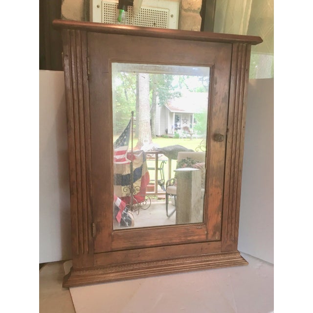 1950's Vintage Golden Oak Medicine Storage Chairish