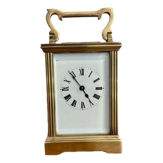 Antique Edwardian Brass Carriage Clock, 1900 For Sale