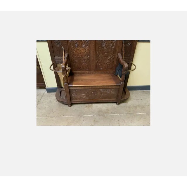 Antique Wardrobe with Chests and Bench, 1890s For Sale - Image 3 of 5