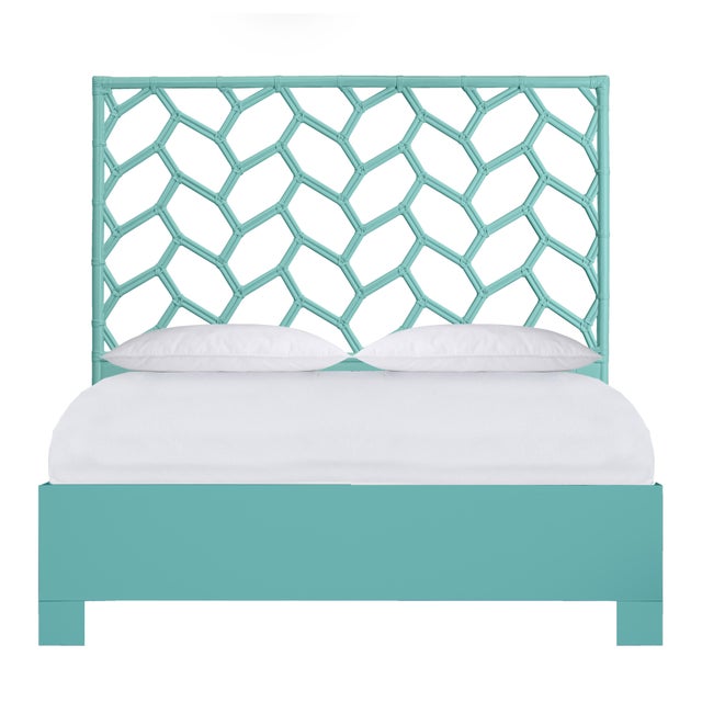 Silas Platform Bed Queen - Turquoise For Sale - Image 12 of 12