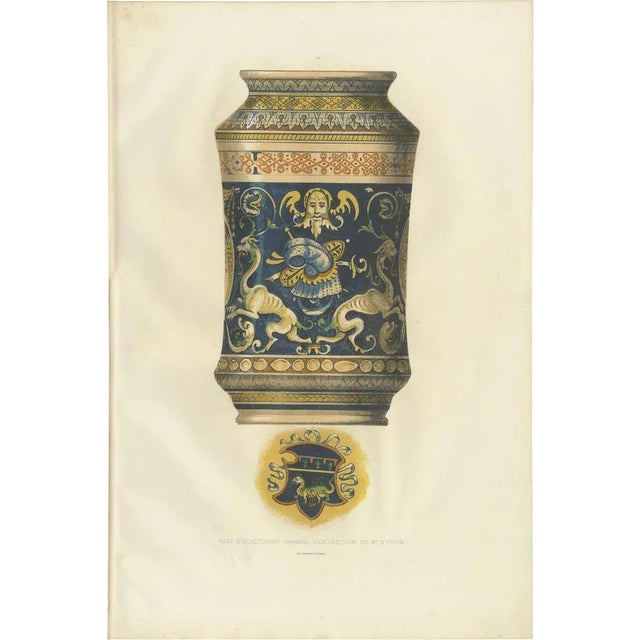 Mid 19th Century Delange, Grotesque Electuary Vase, 1869, Paper For Sale - Image 5 of 5