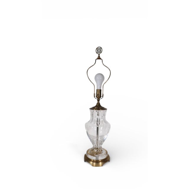 Wildwood Late 20th Century Crystal Table Lamp by Wildwood For Sale - Image 4 of 12