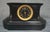 Metal Napoleon III Black Marble Mantel Clock For Sale - Image 7 of 9