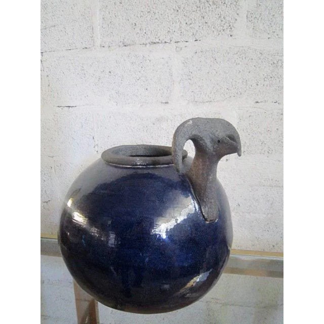 Gray Large Vintage Vase from Dominique Pouchain For Sale - Image 8 of 10