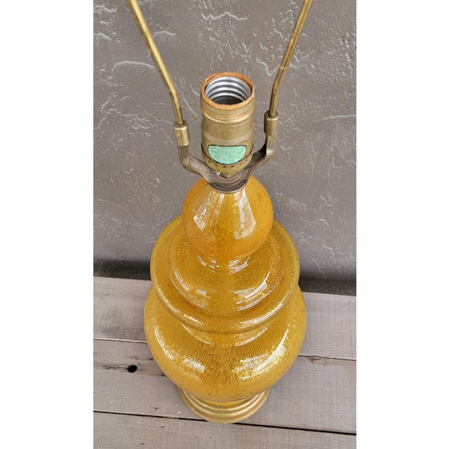 Glass Wilshire House Beverly Hills Blown Bubble Glass Table Lamp For Sale - Image 7 of 8