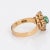 Metal Late 19th Century Antique Victorian Emerald Diamond Ring 18k Yellow Gold Vintage 5.5 size 5.5 For Sale - Image 7 of 7