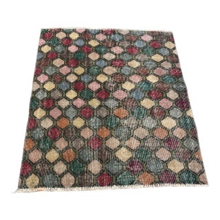 1960s Oushak Dekorative Bohemian Rug For Sale