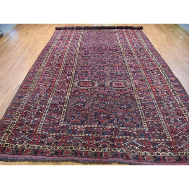 Doris Leslie Blau Antique Geometric Light Beige Rug - c. 1930 Beshir Sand For Sale - Image 4 of 11