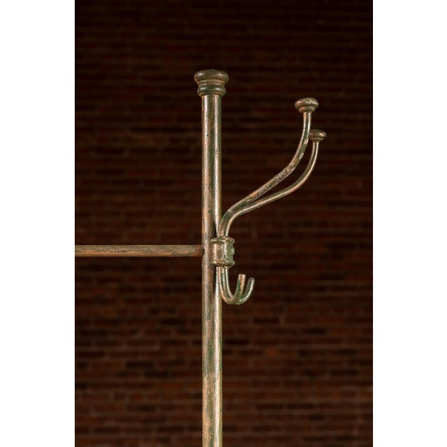 Bronze Early 20th Century Industrial Metal Hall Tree For Sale - Image 8 of 10