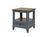 Rustic Camilla Solid Wood End Table - Blue For Sale - Image 3 of 3
