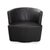 Ishino Swivel Lounge Chairs in Anthracite Leather from Walter Knoll / Wilhelm Knoll, Set of 3 For Sale - Image 14 of 15