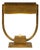 Art Deco Brass U-Frame Desk Lamp with Pivoting Shade, 1930s For Sale