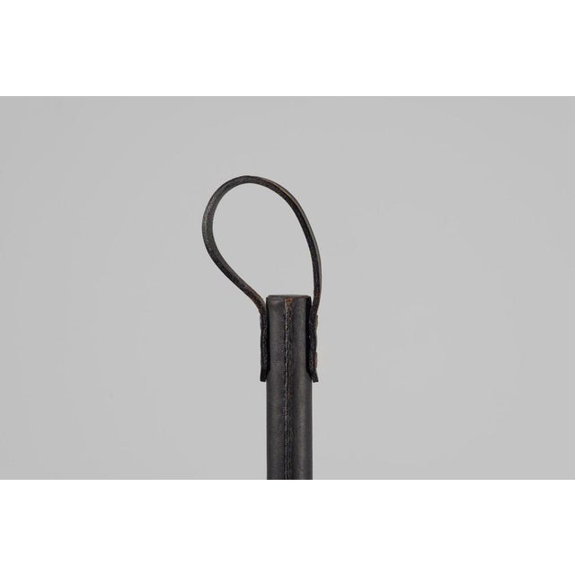 Leather Bottle Holder by Jacques Adnet, France, 1940s For Sale - Image 3 of 16