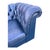 Chesterfield 3-Seater Sofa in Blue Leather For Sale - Image 5 of 7