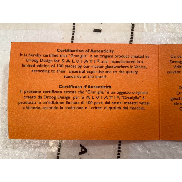 Droon Danish Design Collective Custom Salviati Art Glass, Limited Edition, Holiday Sale For Sale - Image 11 of 13